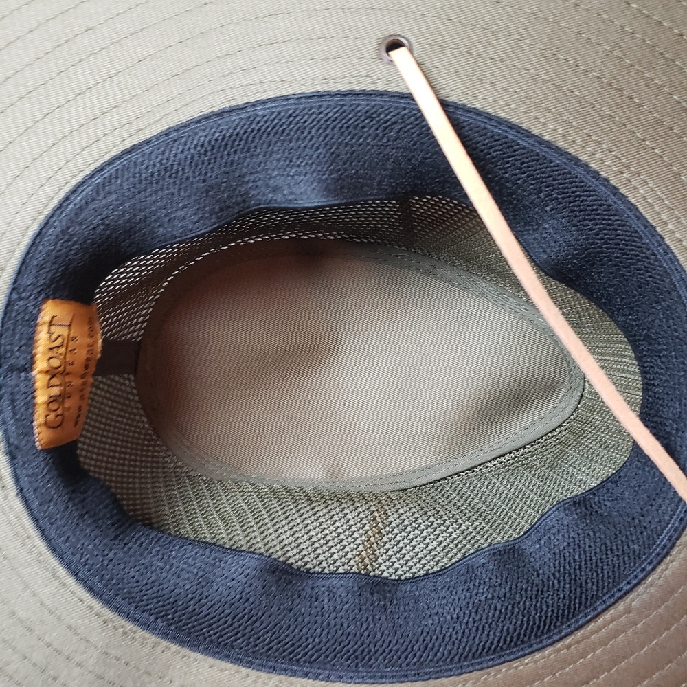 Goldcoast Sunwear 'Stream' Pike Crown Mesh Safari Hat in OD Green - One Size - Picture 8 of 16